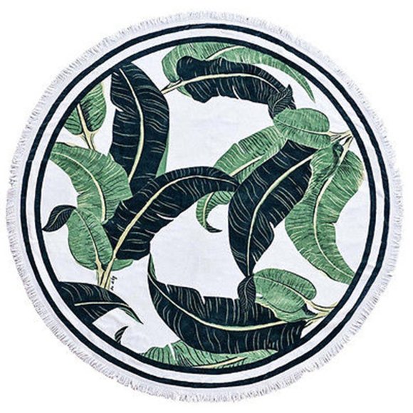 Other - Round Banana Leaf Beach Towel/Mat/Picnic Blanket